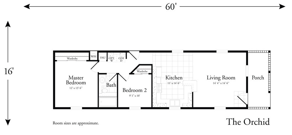 2 bdr manufactured home floor plan home design