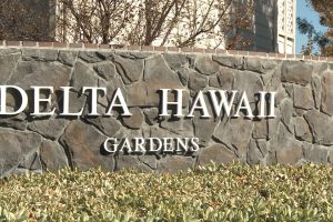 Delta Hawaii Gardens Monument Sign